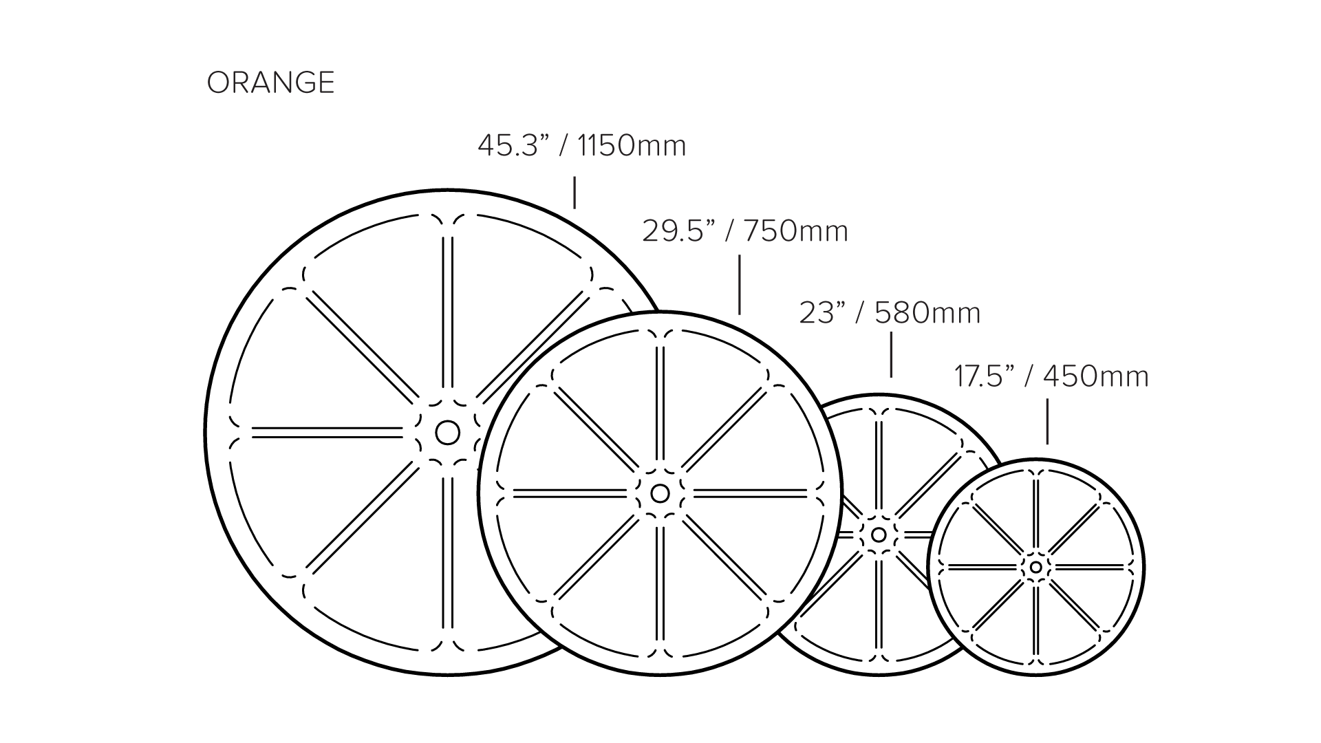 Product size diagram